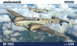 Eduard Messerschmitt Bf110D Scale Plastic Model Kit