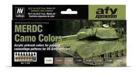 Vallejo's MERDC Camouflage Colors Set of 8 Airbrush-Ready Paints