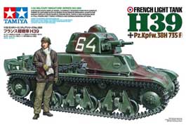 Tamiya French H39 Light Tank Scale Plastic Model Kit