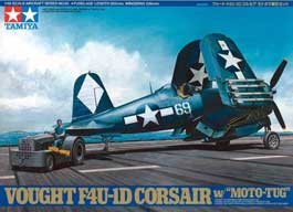 Tamiya F4U-1D Corsair & Moto-Tug Scale Plastic Model Kit