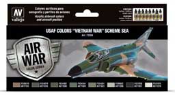 Vallejo's US Air Force Southeast Asia Camouflage Model Air Paint Set